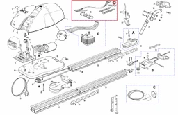 PRSP04 kit plastový držiak s mikrospínačmi pre SPIDER/SPIDO