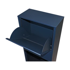 Box na balíky (440x420x880mm) s přepadovou lištou na ochranu balíků, tloušťka 0.8mm), Max. velikost balíku: 360x170x260mm, barva: RAL 7016 (antracit) - slide 2