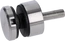 svorka bodová na sklo 6-12mm plochá (ø 30mm / M8), brúsená nerez K320 /AISI304, balenie obsahuje gumičky na sklo
