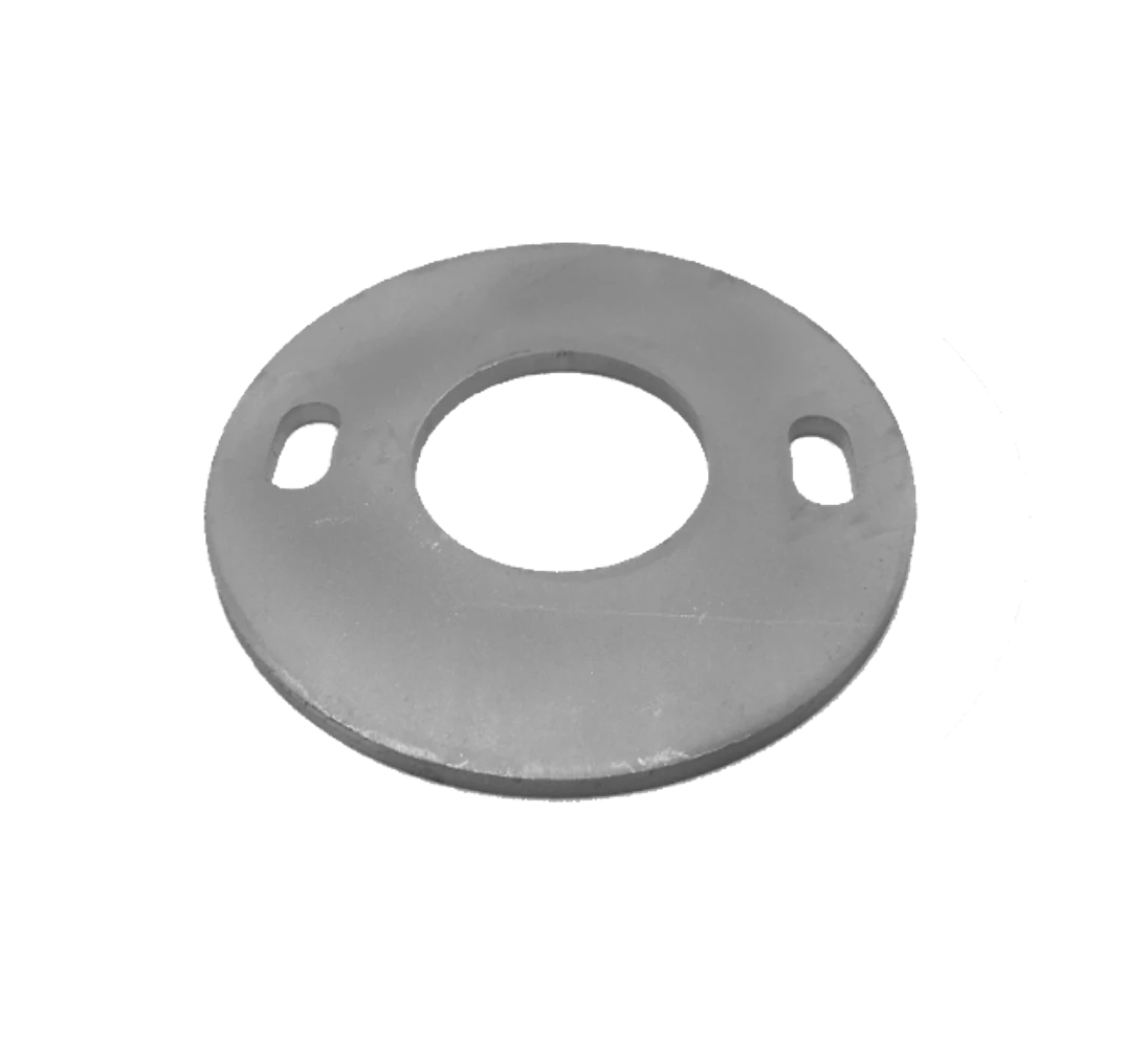 Kotvící plotna (ø80 mm) na trubku ø33,7 mm (otvor ø33,8 mm), bez povrchové úpravy / AISI304