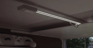 AL vodicí profil RAL9010 k HALO s difuzérem pro LED - slide 1