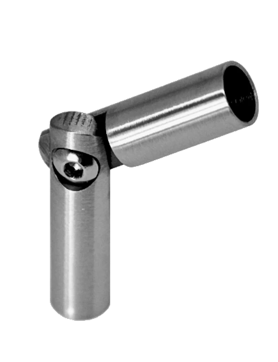 Spoj nastavitelný ø 8mm (0-100°) s kloubem, broušená nerez K320 /AISI304