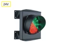 ASF semafor ø120mm jednokomorový červená/zelená, 25xLED 50Lux, hlinikový kryt, 24V DC, IP65 - slide 0