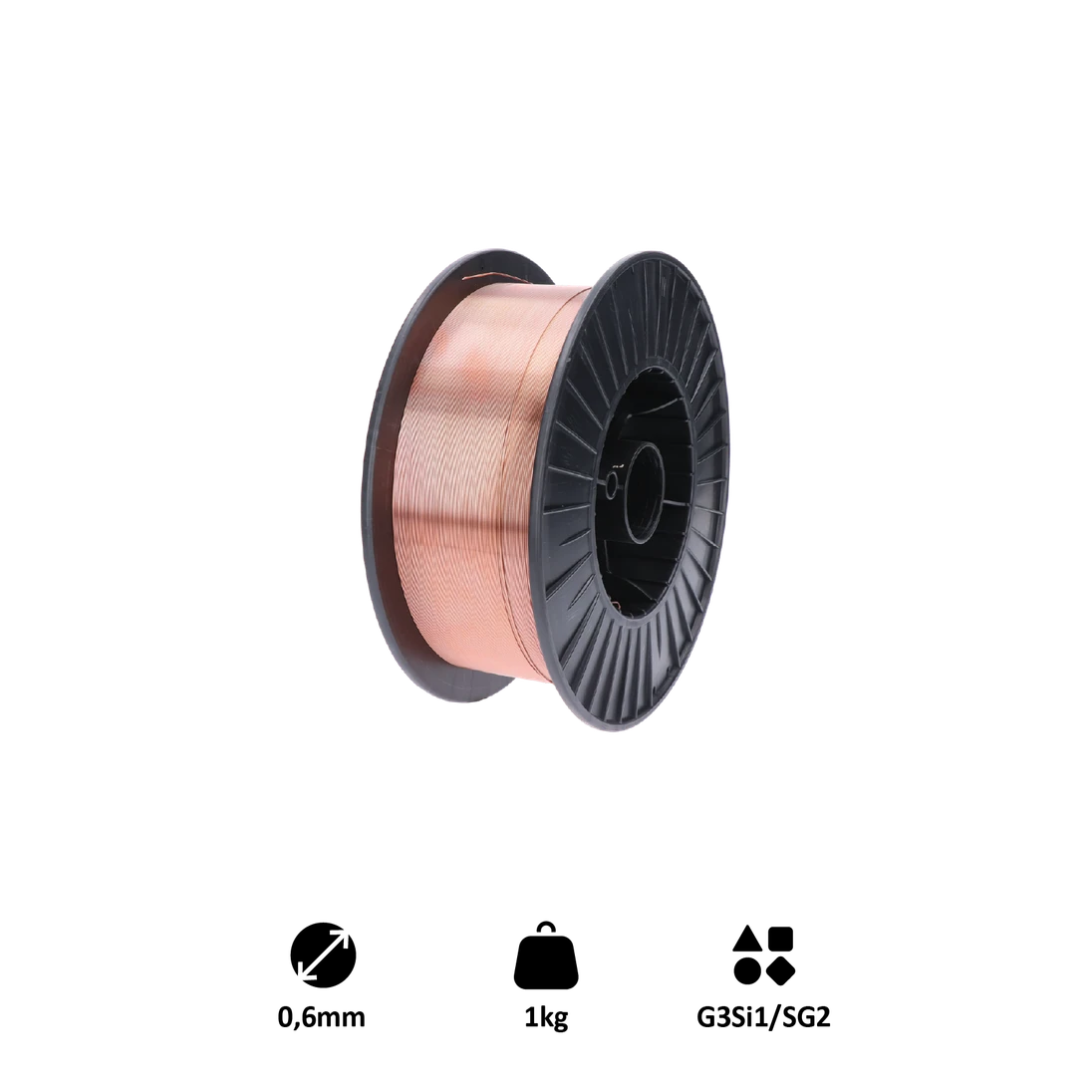 Drát svařovací 0,6mm-MIG/MAG(CO2), G3Si1/SG2 1kg