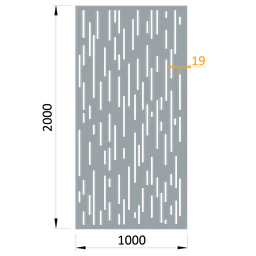 poškodený AL plech, vzor 8312, 1000x2000x3mm, bez povrchovej úpravy