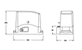 TURBOKIT50 pro posuvná vrata do 400kg, 1x SC-52, 1x CT-102, 2x SUB-44R, 1 pár FT-32, 4x CREM-P, 1x RXM-E - slide 2