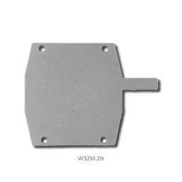 Záslepka pro hliníkový C profil 95x100mm, pozinkovaná ocel