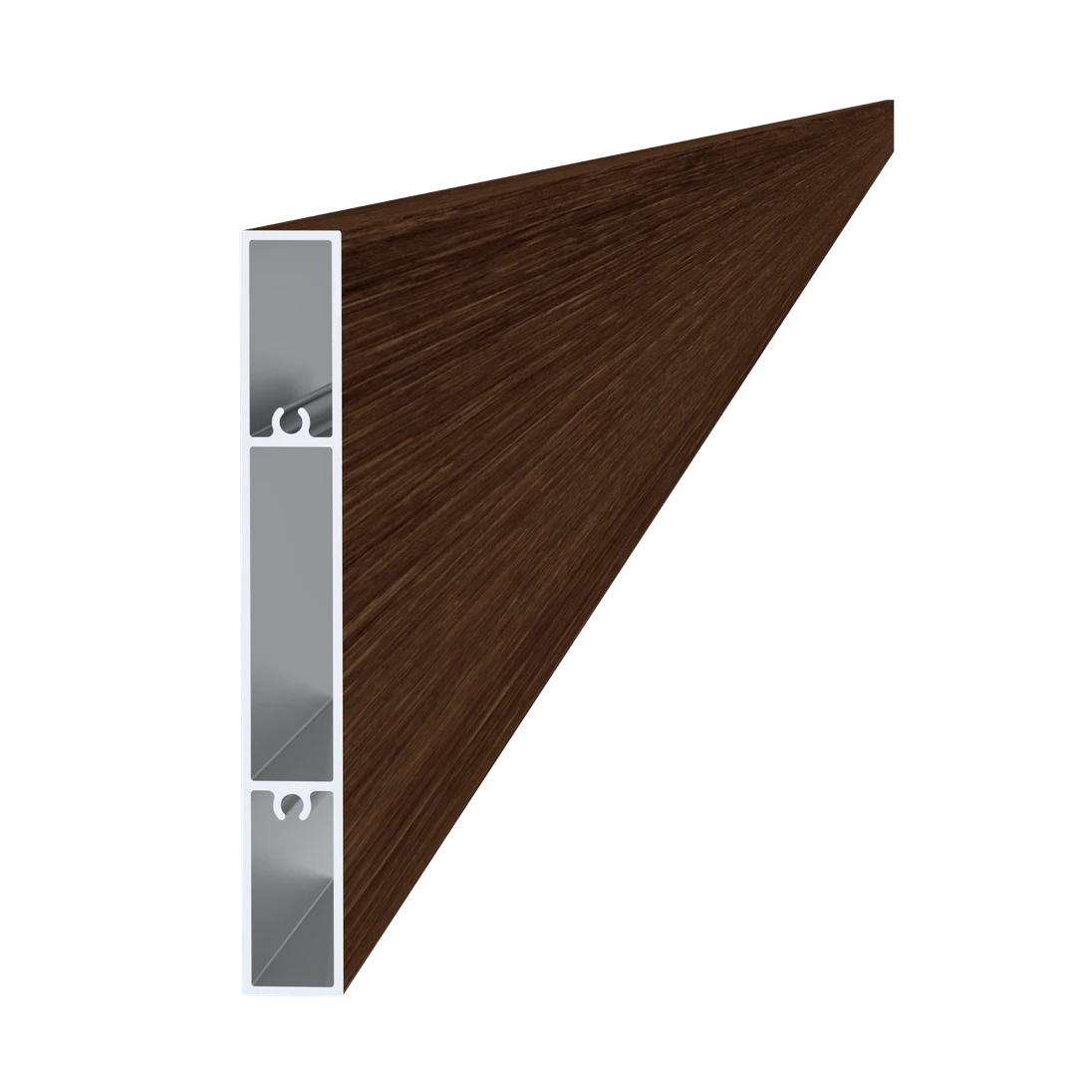 Profil 120x16mm, L-6000mm, práškový lak, štruktúra ORECH