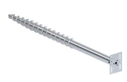 Zemná skrutka/zemný vrut - stavebná - žiarový pozink, 1600mm