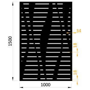 Plech, vzor 9341, 1000x1500x2,0mm, bez povrchové úpravy - slide 0
