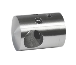 Držák tyče ø 12 mm spojovací, přechodný, plochý (30x22 mm), broušená nerez K320 / AISI304
