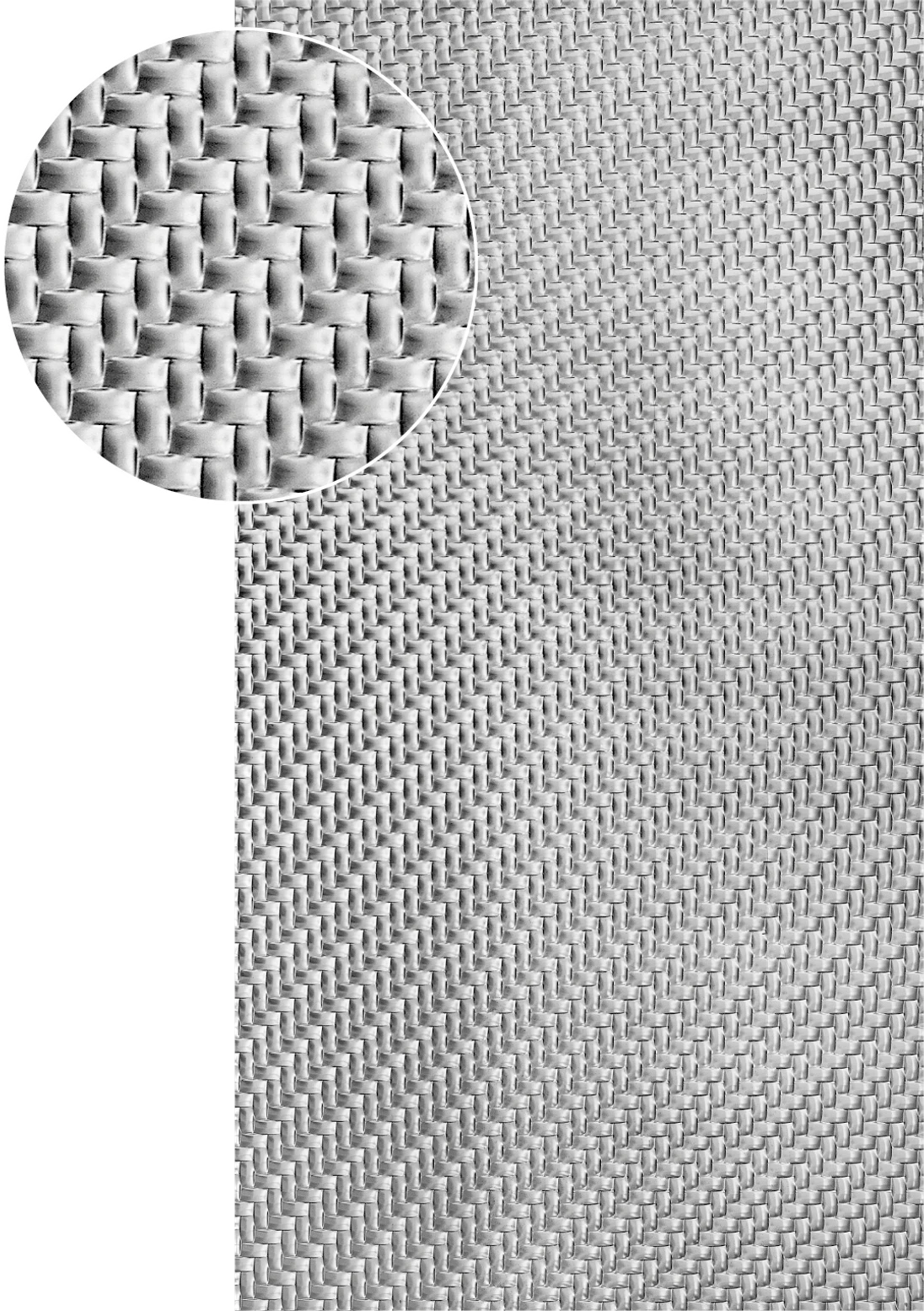 Plech  pozinkovaný, 2000x1000x1,2mm - PLETENINA, 3D vzor