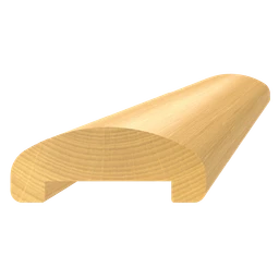 Dřevěný profil (65x25 mm /L:3000 mm), materiál: buk, broušený povrch bez nátěru, balení: PVC fólie, průběžný materiál