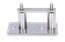 Úchyt na bočné kotvenie stĺpu na jakel, (kotviaca platňa 120x60x6mm), brúsená nerez K320 /AISI304