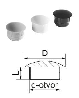 Záslepky do otvorov,  materiál polyetylén