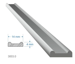 Pásovina plochá B, 14 x 4 x 2000 mm, měkká, cena za KUS (2m)