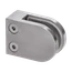 DOPRODEJ! Svorka skla/ plochá, 63 x 45 x 26 mm/ broušená nerez/ AISI304