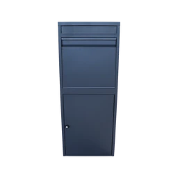 Box na balíky (410x385x1020mm) s prepadovou lištou na ochranu balíkov, hrúbka 0.8mm), max. veľkosť balíka: 320x300x260mm, farba: RAL 7016 (antracit)