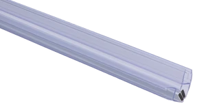 Plastové těsnění magnetické, na sklo 8 mm, mezi dvoje skleněné dveře, 90°, 2200 mm, 2 ks - slide 0