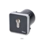 kľúčový prepínač podomietkový, hliníkový obal, IP44