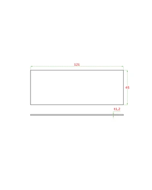 Kryt - ukončení k hliníkovému kotevnímu profilu AL-L121-2.5 a AL-L121-5, hliník, povrch broušený K320 - slide 2