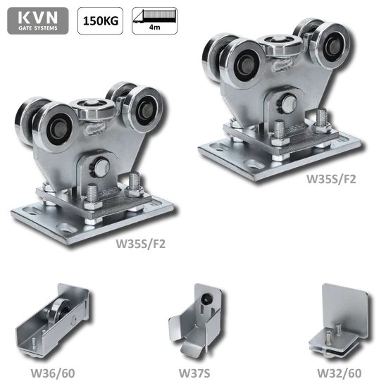 Set pro samonosný systém 60 x 60 x 4 mm, (2x W35S/F2, 1x W32/60, 1x W36/60, 1x W37S)