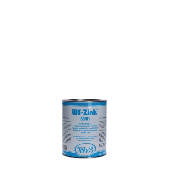 zinková farba WS-Zink® 80/81 s obsahom zinku 90% 0.5l Na opravy zvarov,na žiarovo pozinkovaných konštrukciách, opticky zladené s čerstvým žiarovaním odolný do 300 ° C , základný náter pre následné lakovanie, vodivá ochranná vrstva na bodovanie