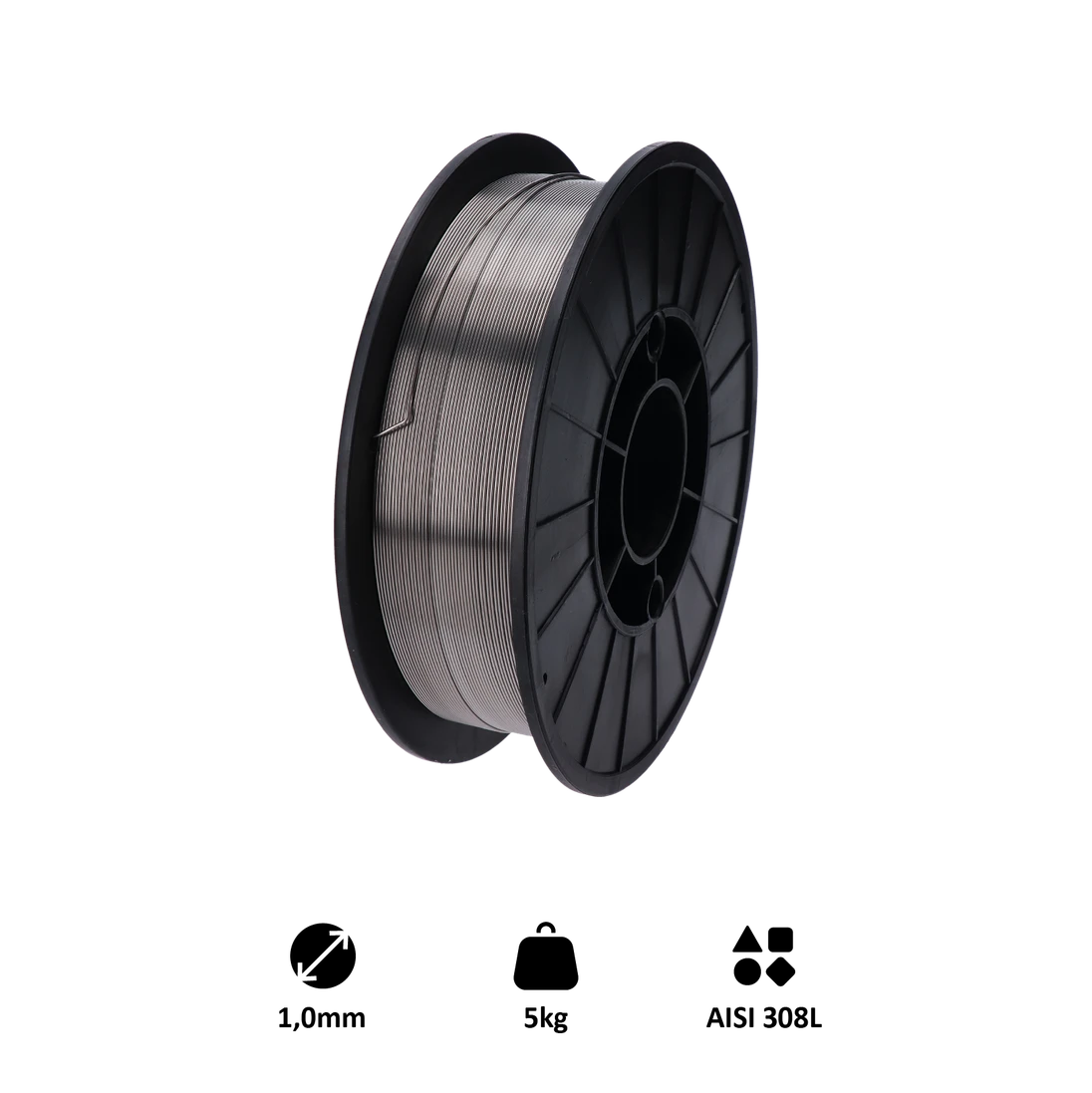 zvárací drôt /AISI 308L (1.0 mm) 5kg, MIG-MAG nerez