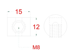 Úchyt pro nerezové lanko ø3-4 mm, broušená nerez K320 /AISI304 - slide 1