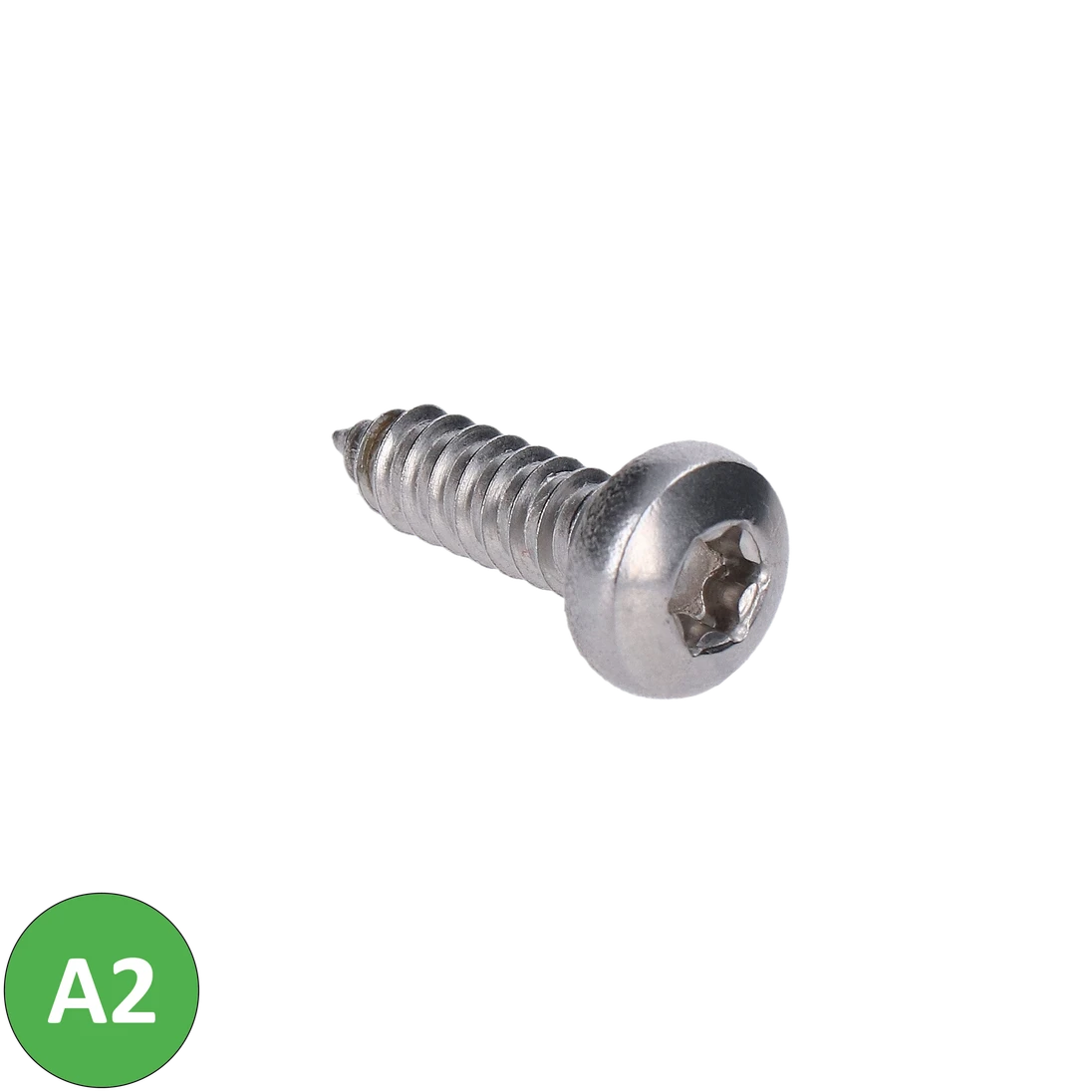 Nerezový vrut samořezný (6,3x22 mm) půlkulatá hlava, TX30, DIN7981C/A2 /AISI304, balení 500 ks, ISO 14585
