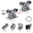 Samonosný systém 69x69x4 pro posuvné brány do 200 kg / 4,5 m otvor (C399P-4/Zn 1x6m pozinkovaný profil, W395P.F2 2ks, C396P 1ks, C397P 1ks, C398P 1ks)