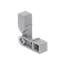 Plastová spojka - pohyblivý rohový díl pro profil 20x20x1.5mm