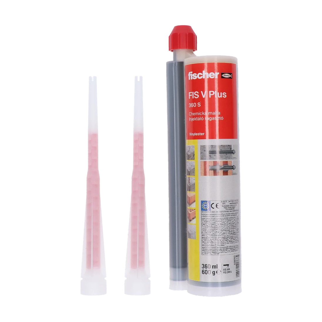 Chemická injektážní malta Fischer 360ml +2x michací hrot