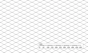 Lanková sieť, 0.8mx10m, oko 60x104mm, t-2mm, čierna AISI316 (Znížená kvalita povrchovej úpravy!) - slide 3