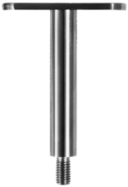 Držák madla pevný, plochý (78x64 mm) závit M8, broušená nerez K320 / AISI304
