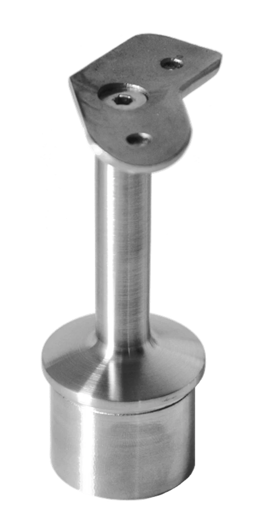 držiak madla pevný na trubku ø 42.4mm (78x64mm, 45° uhol) na madlo ø 42.4 mm, brúsená nerez K320 /AISI304