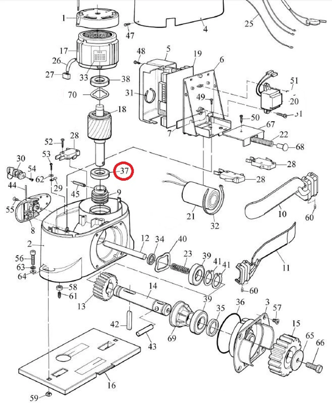 PMCU7.4630 ložisko 6204 20x47x14 pre ROBO1000