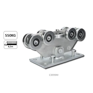 Vozík MEDIO do 550 kg, pevný, profil 98 × 98 mm - slide 1