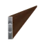 Profil 80x16mm, práškový lak se strukturou, OŘECH, L-6000mm