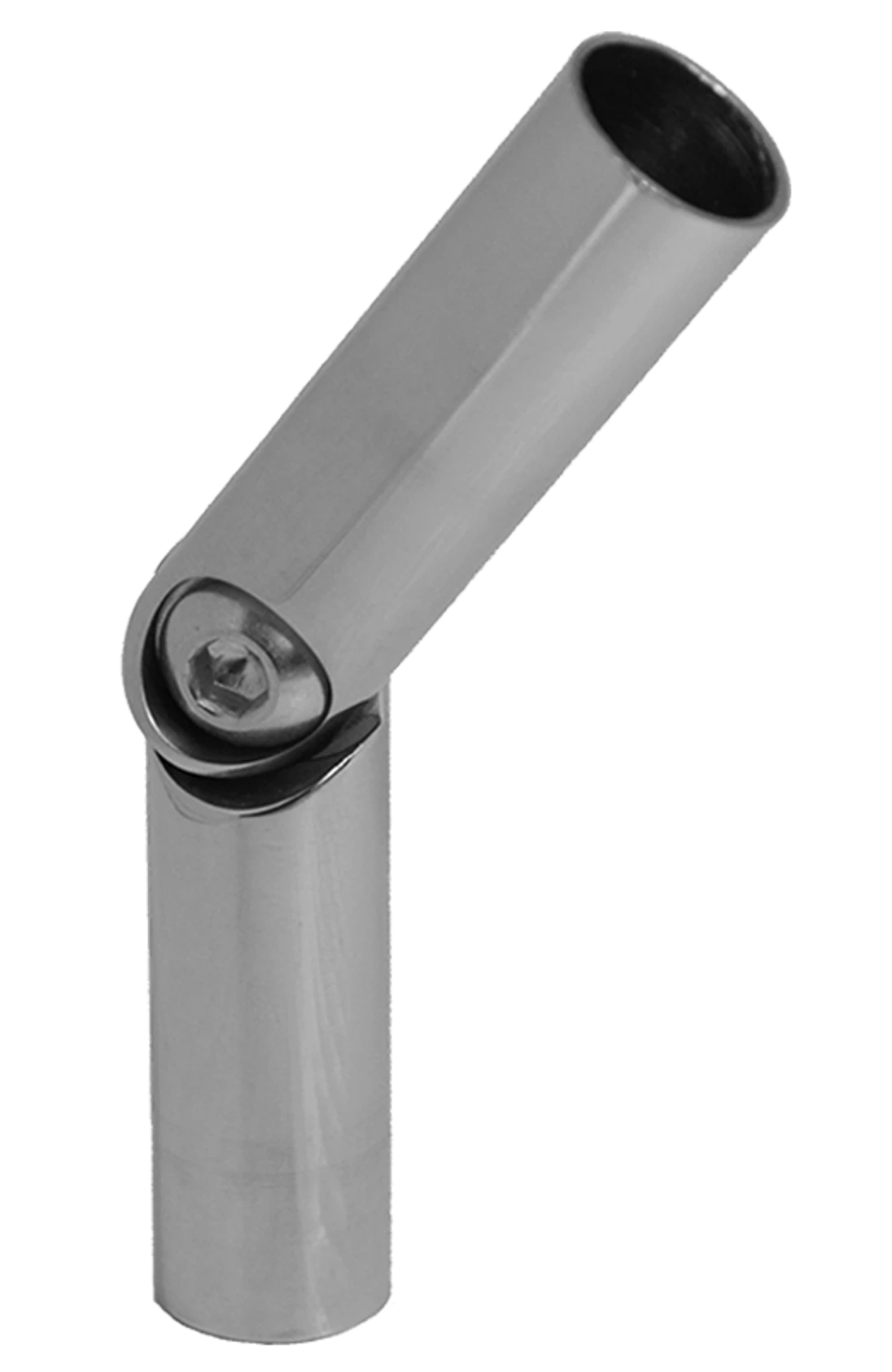 Spoj nastavitelný ø 12mm (0-60 °) s kloubem, leštěná nerez / AISI304