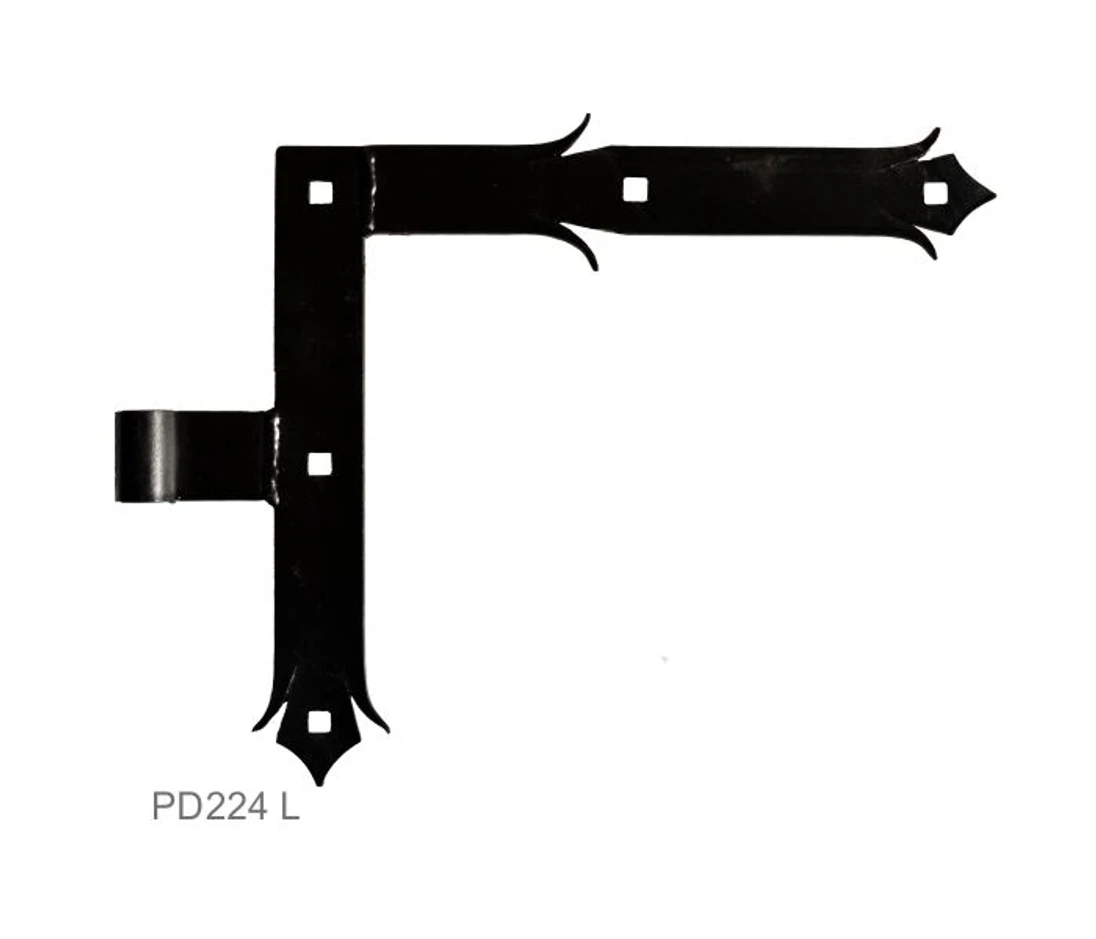 Kovanie ozdobné, 250x290mm, pre čap  14mm, povrch čierny lak