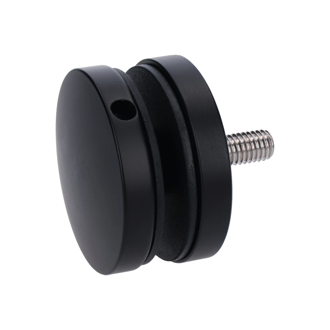Svorka na sklo 8-16mm, brúsená AISI304, farba: čierna