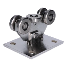 Vozík PICCOLO profil 67x67mm pro brány do 200kg/4.5m, nerez