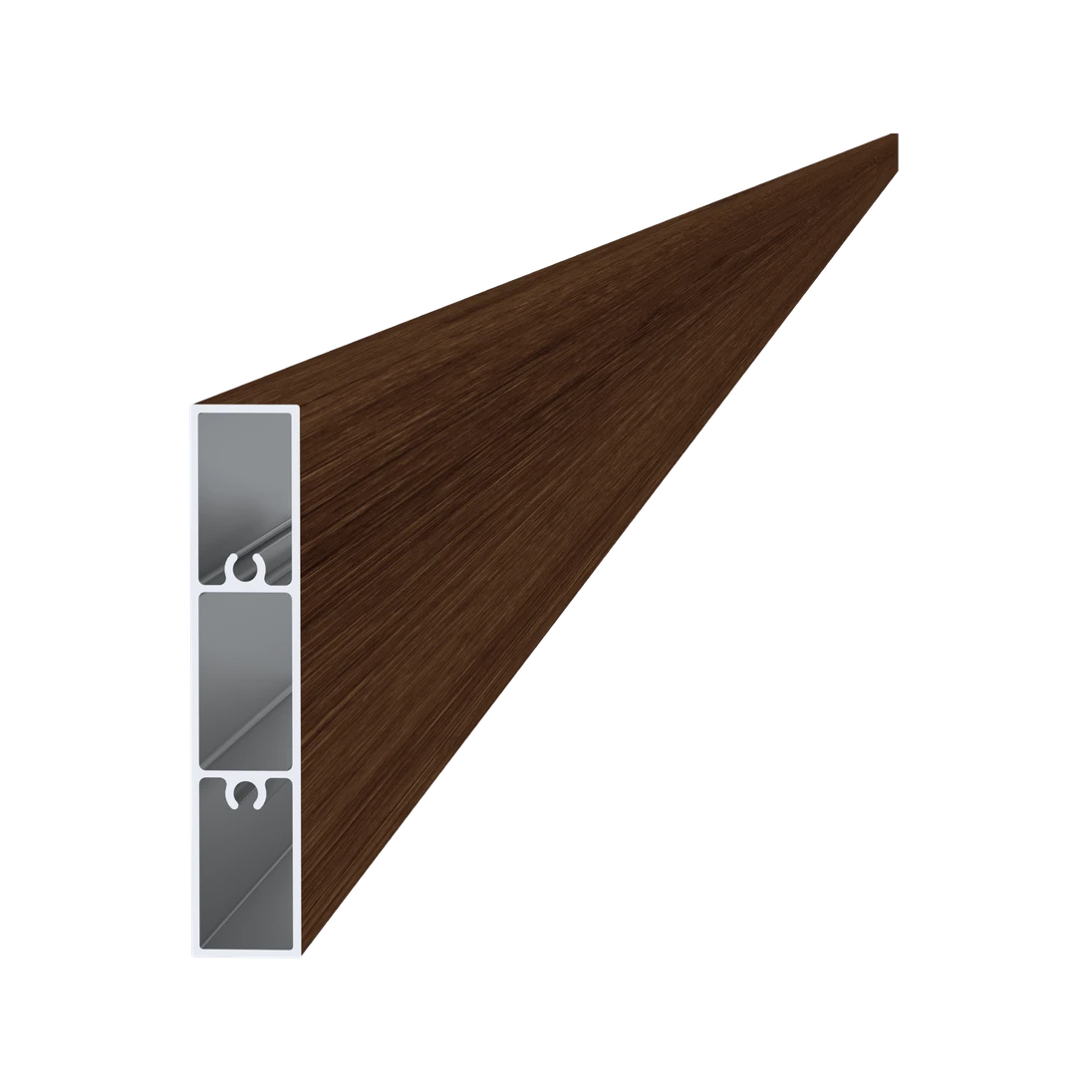 Profil 80x16mm, L-6000mm, práškový lak, štruktúra ORECH