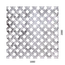 Dierovaný plech - tkanina Zn, diera: 10x10mm, rozteč: 18mm,  (1000x2000x1.0mm)