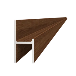 UT profil 20.5x44mm, L-6000mm, práškový lak, štruktúra ORECH