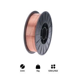 Drát svářecí 1,0mm-MIG/MAG(CO2), G3Si1/SG2 5kg