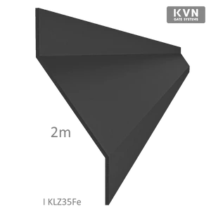 Z-profil lamela L=2000 mm, 20 x 40 x 20 x 1,5 mm, plech bez povrchové úpravy, použití pro plotovou výplň, možno použít pro bránový speciál KJL70x34x55x2, cena za 2 m kus - slide 0
