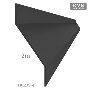 Z-profil-lamela L-2000mm 20x40x20x1,5mm, plech bez povrchovej úpravy, použitie pre plotovú výplň, možnosť použiť pre bránový špeciál KJL70x34x55x2 cena za 2m ks - slide 0