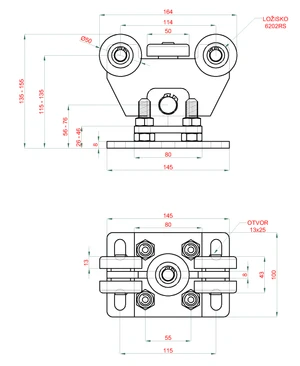 Set pro samonosný systém 60 x 60 x 4 mm, (2x W35S/F2, 1x W32/60, 1x W36/60, 1x W37S) - slide 2